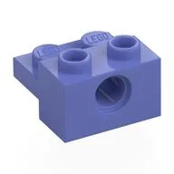 Technic Brick Special 1 x 2 with Pin Hole and 1 x 2 Plate, Blue Violet
