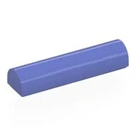 Brick Curved 1 x 4 x 2/3 Double, No Studs, Blue Violet