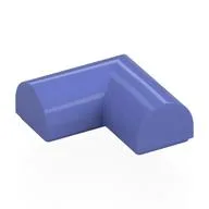 Brick Curved 2 x 2 x 2/3 Double, Corner, No Studs, Blue Violet
