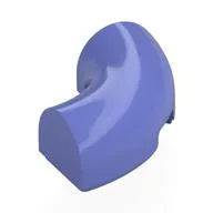 Brick Round Corner 2 x 2 x 2/3 No Studs, Blue Violet