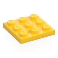 Plate 3 x 3, Yellow
