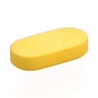 Tile Round 1 x 2, Yellow