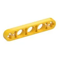 Technic Beam 1 x 5 Thin with Axle Holes on Ends, Yellow