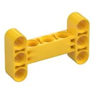 Technic Beam 3 x 5 Thick [90° Offset Centre Beam Holes], Yellow