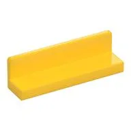 Panel 1 x 4 x 1 with Rounded Corners [Thin Wall], Yellow