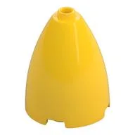 Cone 3 x 3 x 3 (Elliptic Paraboloid) with Internal Axle Hole, Yellow