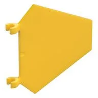 Flag 5 x 6 Hexagonal with U Clips, Yellow