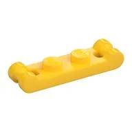 Plate Special 1 x 2 with Handles on Ends, Yellow