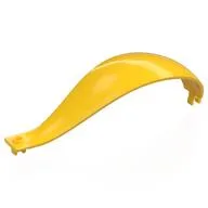 Panel 4 x 4 x 13 Curved Tapered with Clip at Each End, Yellow