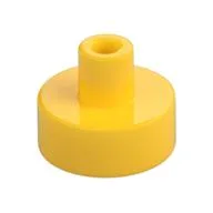 Tile Special Round 1 x 1 with Hollow Bar, Yellow