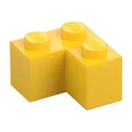 Brick 2 x 2 Corner, Yellow