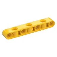 Technic Beam 1 x 7 Thick with Alternating Holes, Yellow