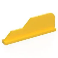 Tail 8 x 1 with Stepped Fin, Yellow