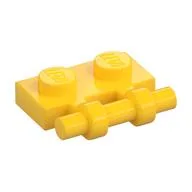 Plate Special 1 x 2 Side Handle [Free Ends], Yellow