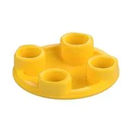 Plate Round 2 x 2 with Rounded Bottom [Boat Stud], Yellow