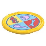Duplo Disk with Brush, Car, Wrench, Kettle Print, Yellow