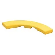 Tile 4 x 4 Curved, Macaroni, Yellow