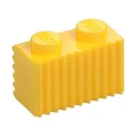 Brick Special 1 x 2 with Grille, Yellow