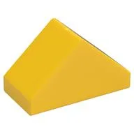 Duplo Brick 4 x 2 Double Slope 45°, Yellow