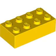 Brick 2 x 4, Yellow