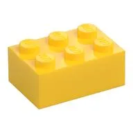 Brick 2 x 3, Yellow