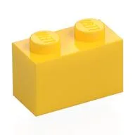 Brick 1 x 2, Yellow