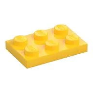 Plate 2 x 3, Yellow