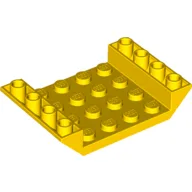 Brick Sloped Inverted 45° 6 x 4 Double with 4 x 4 Recessed, Yellow