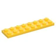 Plate 2 x 8, Yellow