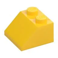 Brick Sloped 45° 2 x 2, Yellow