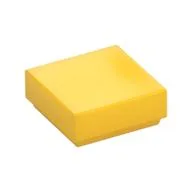 Tile 1 x 1 with Groove, Yellow