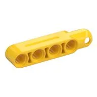 Technic Steering Arm 5 x 1 with Towball Socket (Type2), Yellow