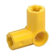 Technic Axle and Pin Connector Angled #6 - 90°, Yellow