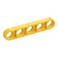 Technic Beam 1 x 5 Thin, Yellow