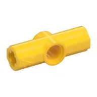 Technic Axle and Pin Connector Angled #2 - 180°, Yellow