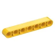 Technic Beam 1 x 7 Thick, Yellow