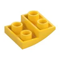 Brick Curved Inverted 2 x 2 x 2/3, Yellow