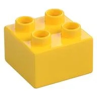 Duplo Brick 2 x 2, Yellow