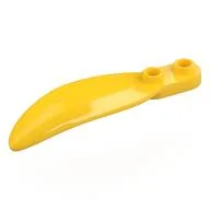 Plant, Leaf 2 x 6 x 1 with 2 Studs, Yellow