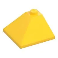 Brick Sloped 33° 3 x 3 Double Convex, Yellow