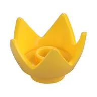 Crown / Flower / Egg Shell Half, Yellow