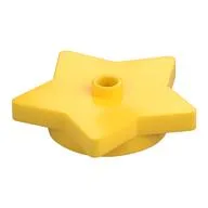 Plate Special 5-Point Star 4 x 4 2/3 with One Stud, Yellow