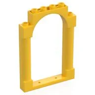 Panel 1 x 6 x 7 with 2 Columns and Arch, Yellow