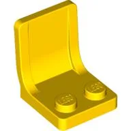 Seat / Chair 2 x 2 with Center Sprue Mark, Yellow