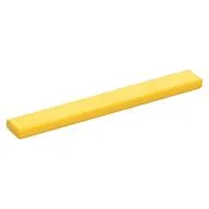 Tile 1 x 8 with Groove, Yellow