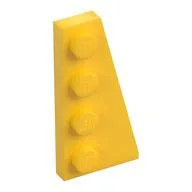 Wedge Plate 4 x 2 Right, Yellow