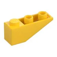 Brick Sloped Inverted 33° 3 x 1 with Internal Stopper and No Front Stud Connection, Yellow