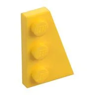 Wedge Plate 3 x 2 Right, Yellow