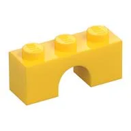 Brick Arch 1 x 3, Yellow