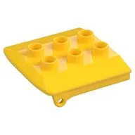Duplo Backhoe / Train Cabin Roof, Yellow